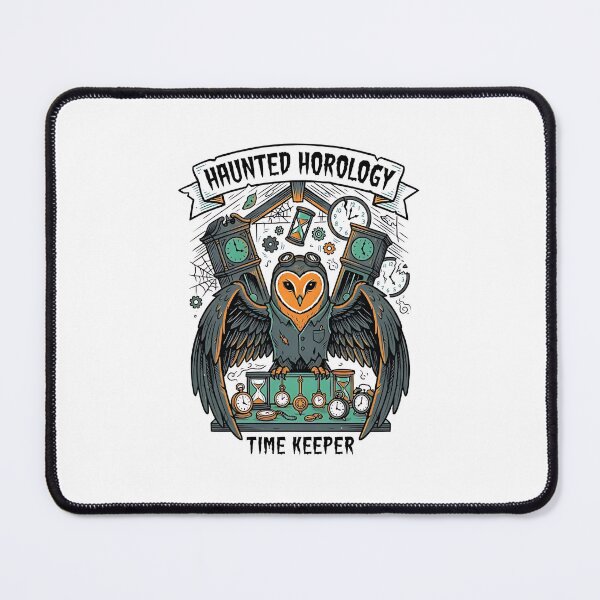 Item preview, Barn Owl Haunted Clock Collector designed and sold by PictoVibe.