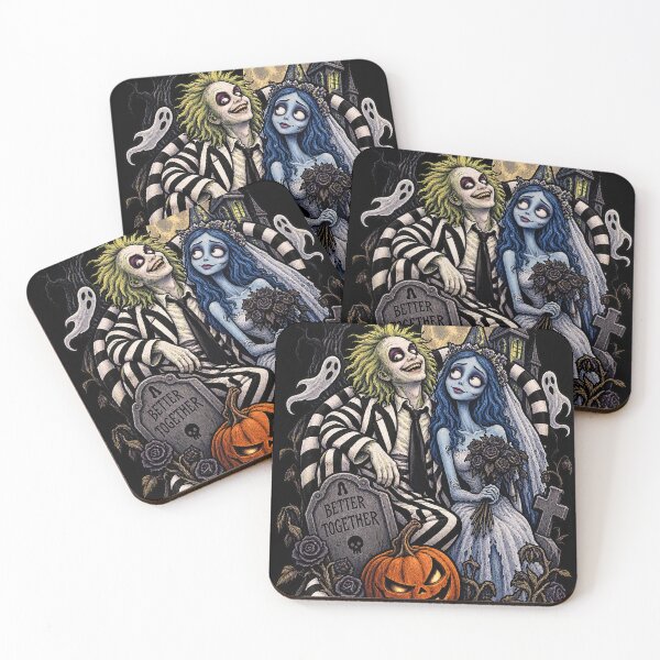 Item preview, Spooky Forever – Gothic Halloween Couple & Dark Romance Art designed and sold by DogLord.