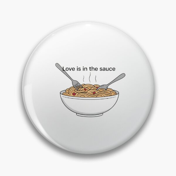 Item preview, Love in the Sauce Pasta Quote designed and sold by NiftyWrx.