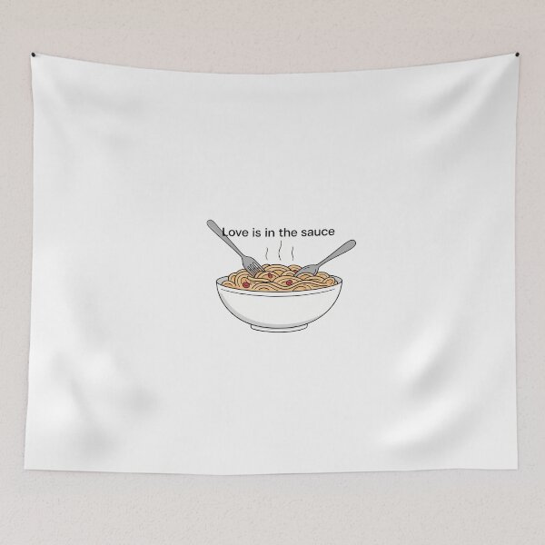 Item preview, Love in the Sauce Pasta Quote designed and sold by NiftyWrx.