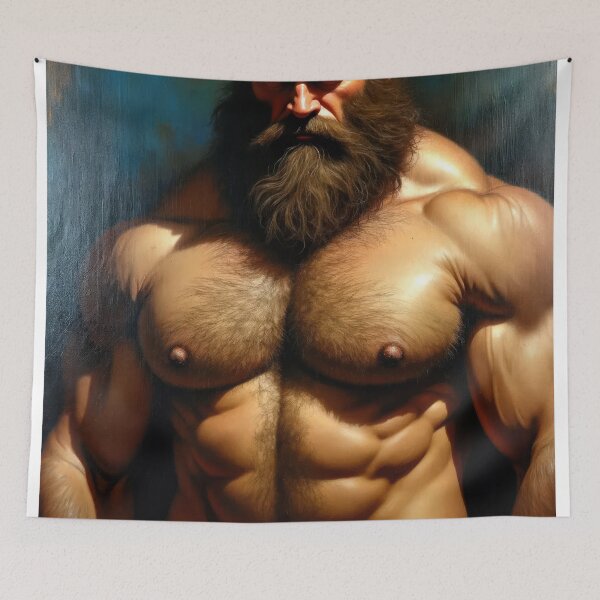 Item preview, The fury of a big beefy furry bear, it sets your heart on fire designed and sold by ChanningsPinups.