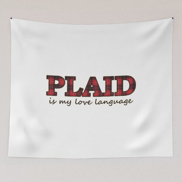 Item preview, Plaid Is My Love Language Funny Cozy Shirt designed and sold by Alphakenon.