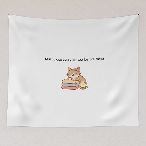 Item preview, Sleepy Neatniks with Nightlight Quote designed and sold by NiftyWrx.