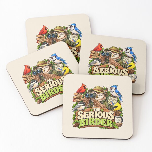 Item preview, The Serious Birder – Funny Birdwatching Design designed and sold by DIB Designs – Express Your Style.