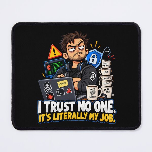 Item preview, I Trust No One. It’s Literally My Job — Cybersecurity Humor designed and sold by signshirtz.