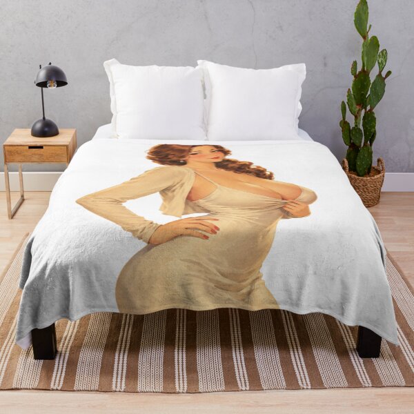 Item preview, Vintage Pin Up Girl in Elegant White Dress – Retro Glamour Illustration designed and sold by Cosplayvintage.