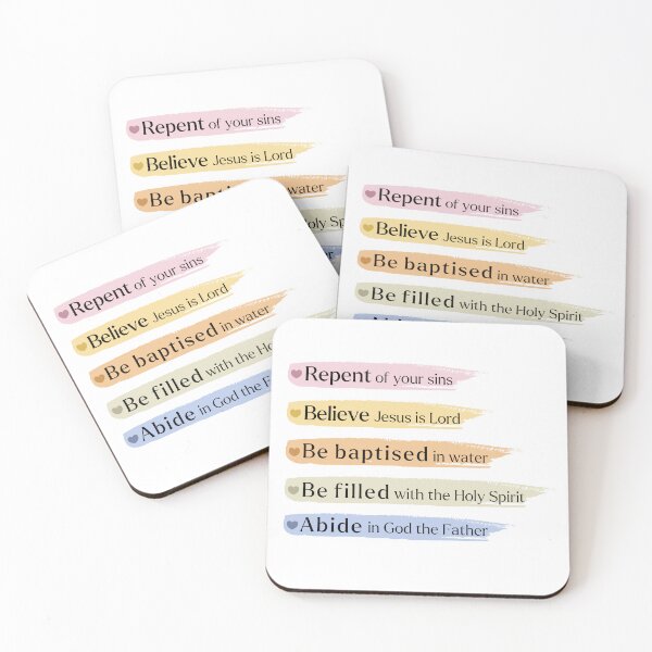 Item preview, Gospel in pastel - hearts designed and sold by EdenAndOlive.