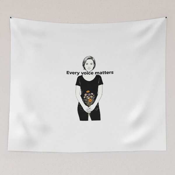 Item preview, Confident Woman with Wildflowers Quote designed and sold by NiftyWrx.