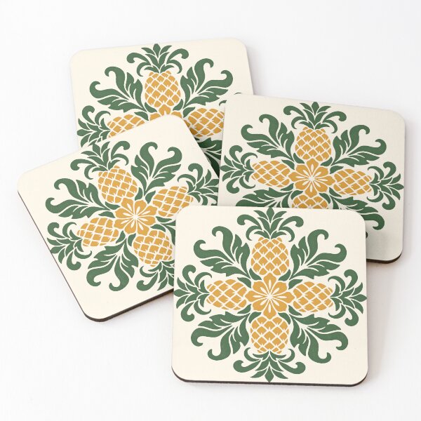 Item preview, Pineapple Hawaiian Quilt Pattern designed and sold by Small Kine Prints.