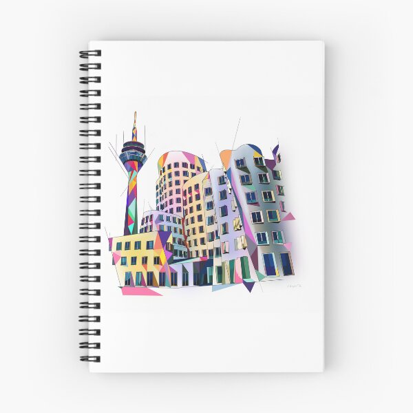Item preview, Düsseldorf Gehry Buildings Art Illustration  designed and sold by Heike Richter.