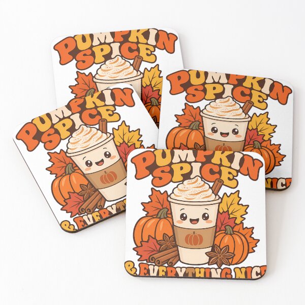 Item preview, Pumpkin Spice and Everything Nice - Cute Latte designed and sold by EverOakArt.