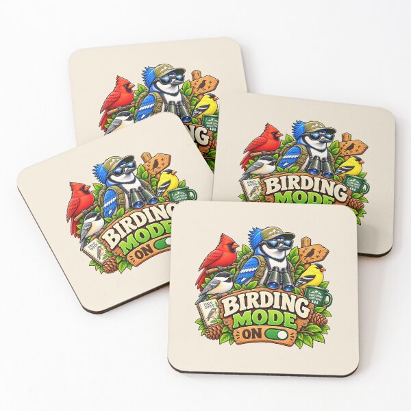 Item preview, Birding Mode On – Funny Birdwatcher Adventure Design designed and sold by DIB Designs – Express Your Style.