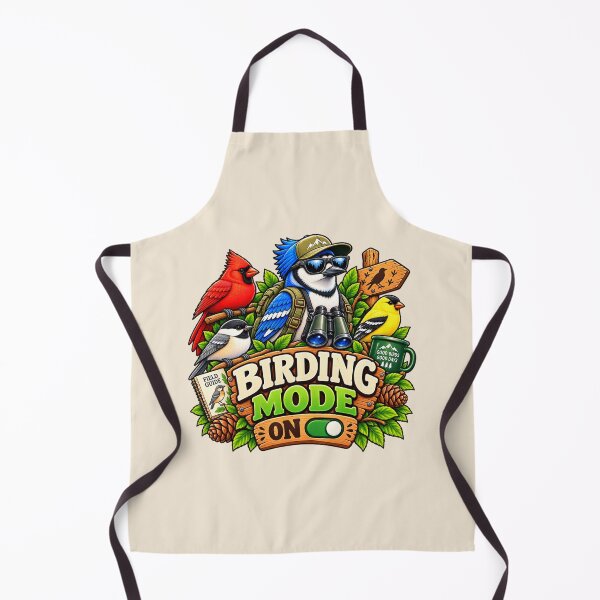 Item preview, Birding Mode On – Funny Birdwatcher Adventure Design designed and sold by DIB Designs – Express Your Style.
