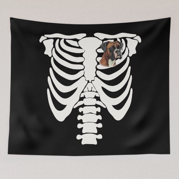 Item preview,  I Love Boxer Dogs Valentine's Day Heart Holiday Skeleton  designed and sold by JaymeOctober.