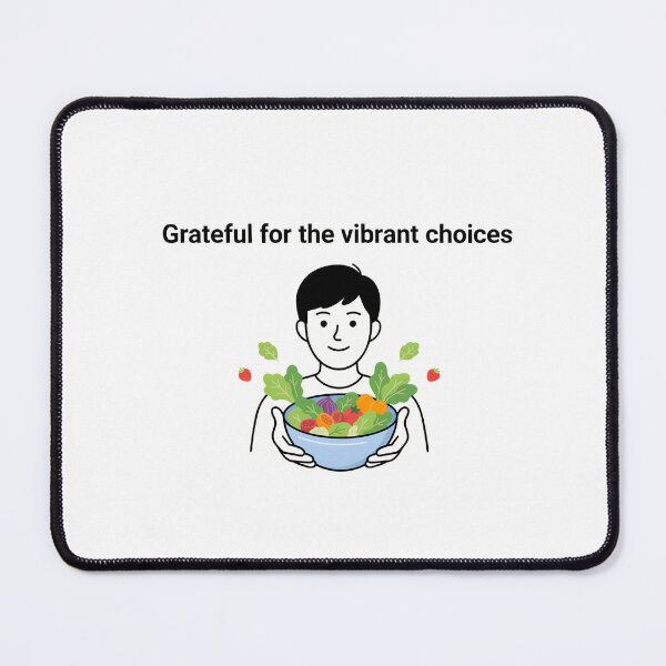 Item preview, Vegan Gratitude Salad Bowl Illustration designed and sold by NiftyWrx.