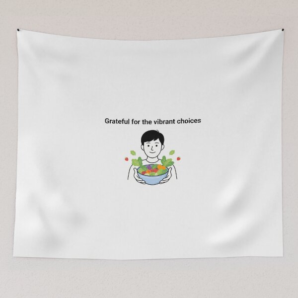 Item preview, Vegan Gratitude Salad Bowl Illustration designed and sold by NiftyWrx.