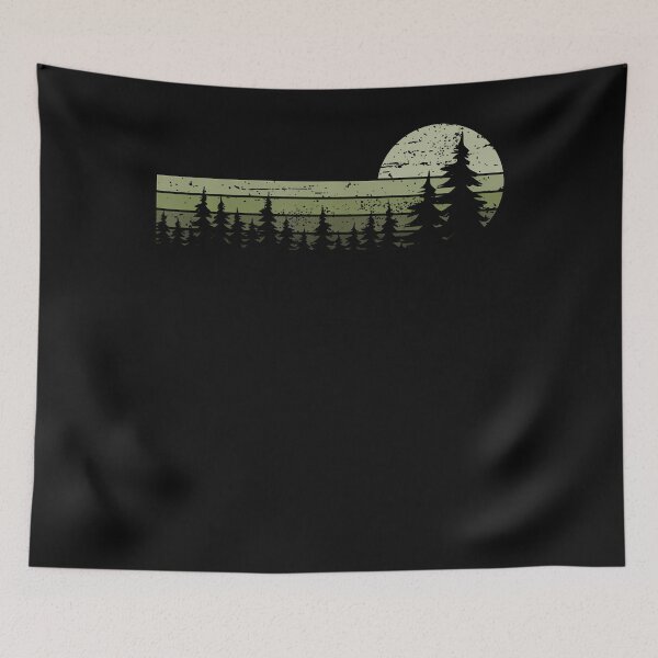 Item preview, Trees Wildlife Nature Vintage Forest designed and sold by Chromatic-Cubes.