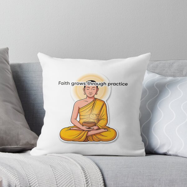 Item preview, Minimalist Buddhist Monk in Golden Light designed and sold by NiftyWrx.