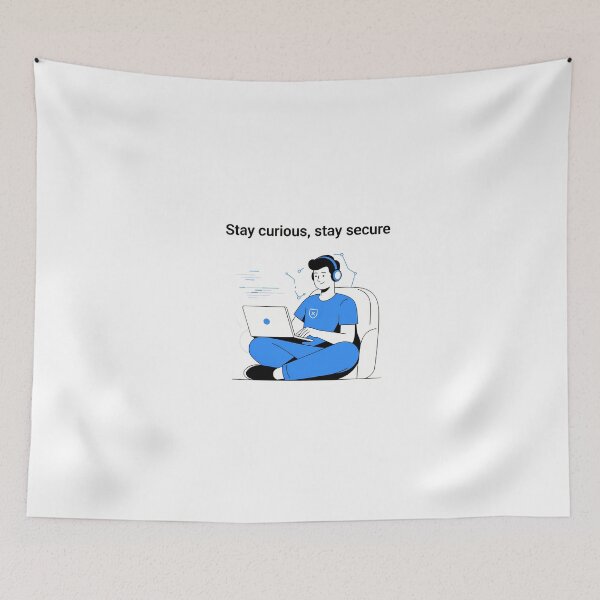 Item preview, Stay Curious Stay Secure designed and sold by NiftyWrx.