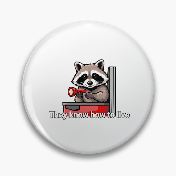 Item preview, Raccoon with Red Flashlight designed and sold by NiftyWrx.
