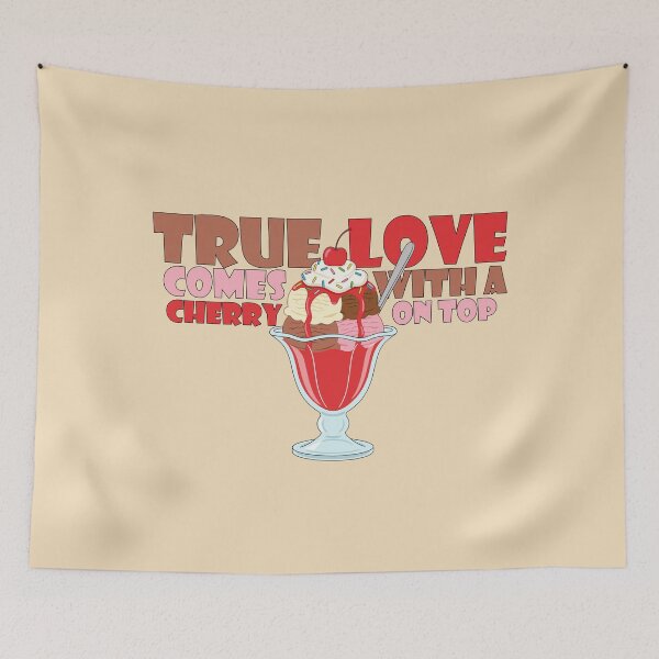 Item preview, True Love Comes with a Cherry on Top Ice Cream designed and sold by Shedronpanda.