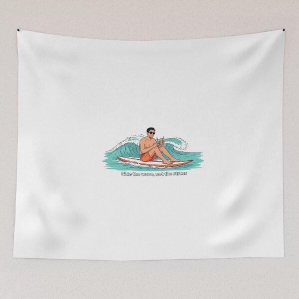 Item preview, Surfer with inspirational quote designed and sold by NiftyWrx.