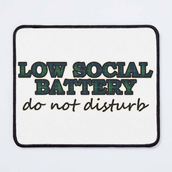 Item preview, Low Social Battery Funny Cozy Shirt designed and sold by Alphakenon.