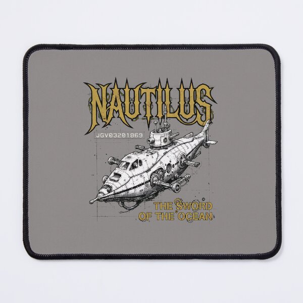 Item preview, Nautilus Submarine Sword of the Ocean T-Shirt-86 designed and sold by ethana1ok.