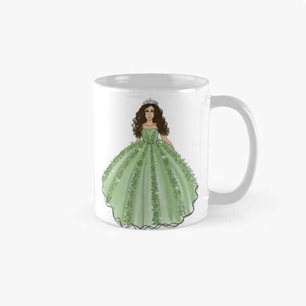 Item preview, Quinceañera Sage con tiara designed and sold by SMillustrations.