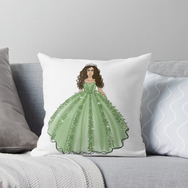 Item preview, Sage Quinceañera With Tiara designed and sold by SMillustrations.