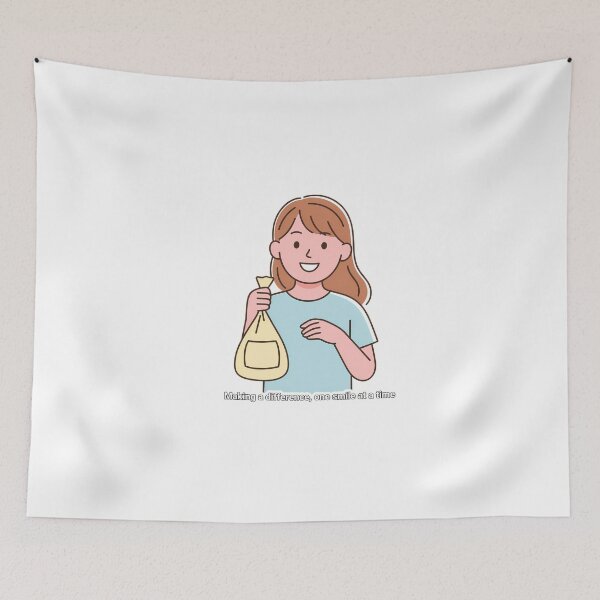 Item preview, Smiling Volunteer with Soft Pastels designed and sold by NiftyWrx.