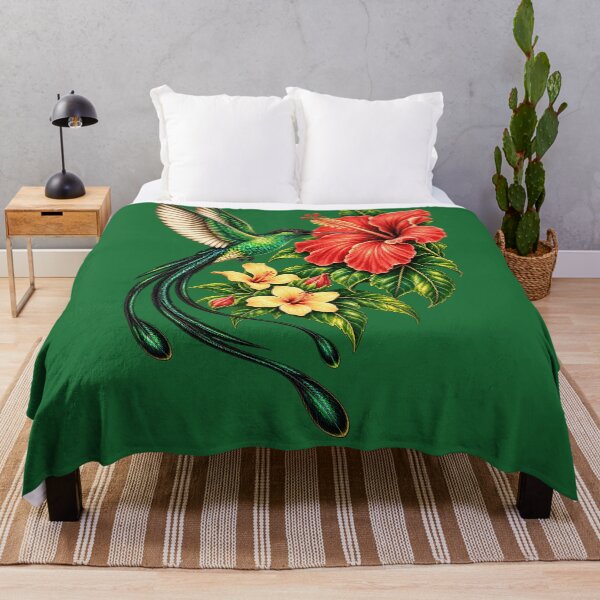 Item preview, Jamaican Doctor Bird Feeding on Red Hibiscus designed and sold by digitalbob60.