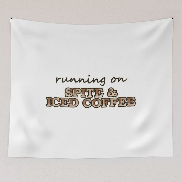 Item preview, Running On Spite And Iced Coffee Funny Cozy Shirt designed and sold by Alphakenon.