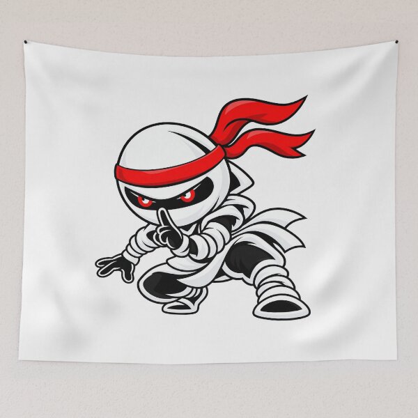 Item preview, Chibi Ninja Stealth Shhh Quiet - White Shōzoku designed and sold by Chibi Ninja Squad.