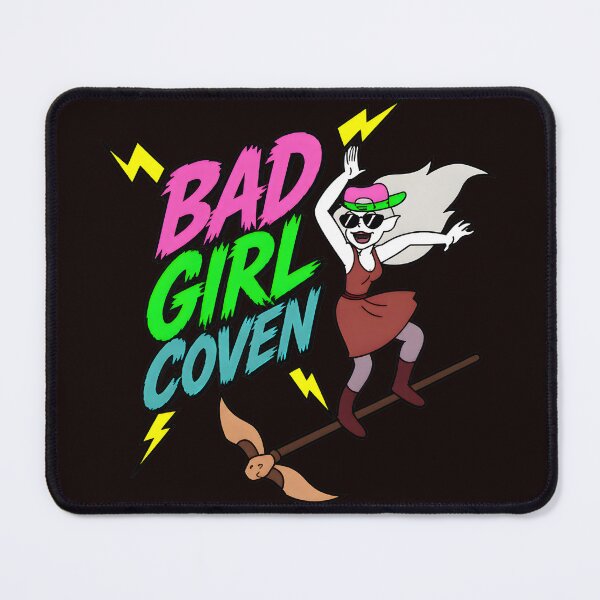 Item preview, Bad Girl Coven Neon Lightning Broomstick Magic designed and sold by NoxArtis.