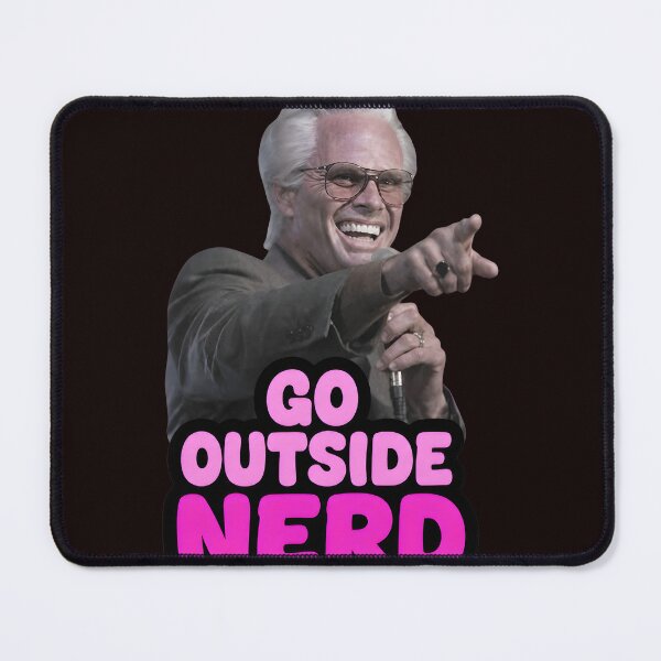 Item preview, Go Outside Nerd Funny Quote Man Pointing Red designed and sold by NoxArtis.