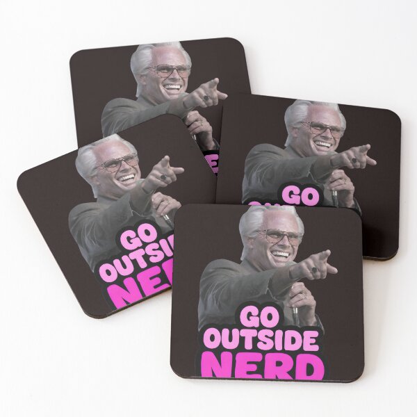 Item preview, Go Outside Nerd Funny Quote Man Pointing Red designed and sold by NoxArtis.