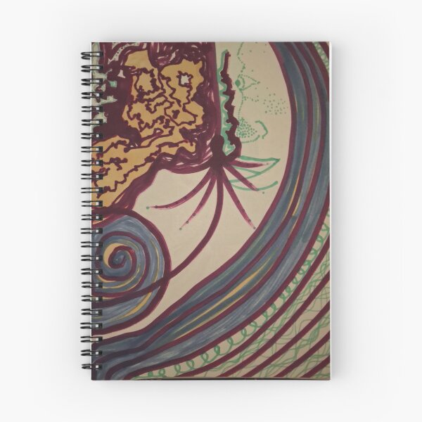 Item preview, Abstract Spirals in Burgundy and Blue designed and sold by anwerpeternay.