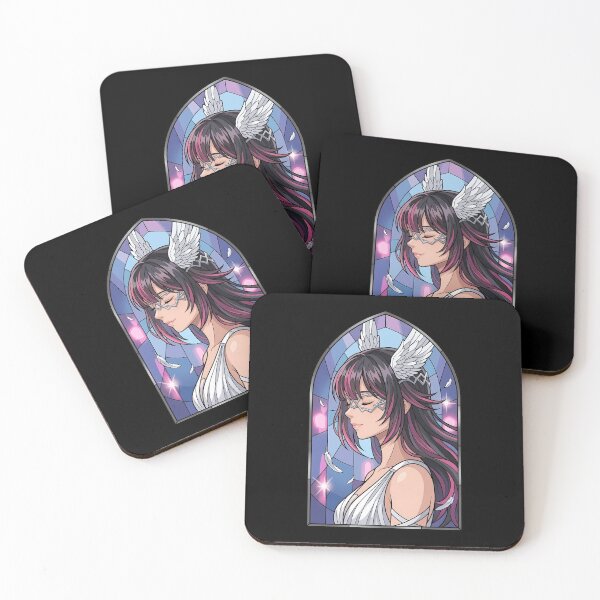 Item preview, Columbina Genshin Impact Angelic Stained Glass Portrait designed and sold by mildaclairmo.