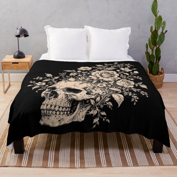Item preview, Floral Skull With Roses Gothic Botanical Vintage designed and sold by andre-hollow.