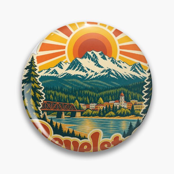 Item preview, Revelstoke Canada Travel Souvenir - Retro Illustration designed and sold by VisualArtsOasis.