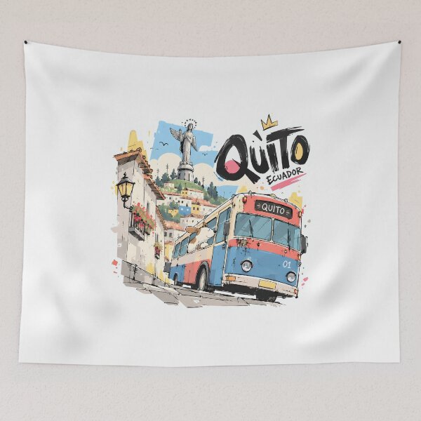 Item preview, Quito Ecuador: Andean Urban Illustration designed and sold by EdwinkOne.