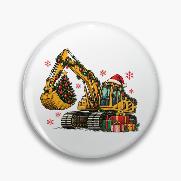 Item preview, Christmas Excavator Construction Equipment Operator designed and sold by andre-hollow.