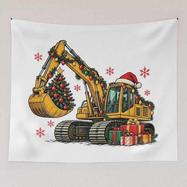 Item preview, Christmas Excavator Construction Equipment Operator designed and sold by andre-hollow.