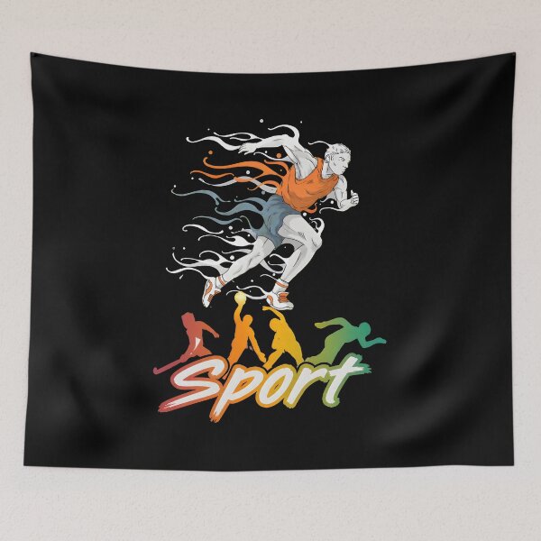 Item preview, Energetic Runner Sport Art designed and sold by TudyEvansio.