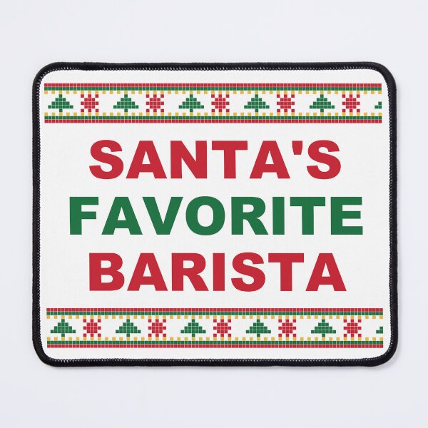 Item preview, Santa's Favorite Barista Christmas Sweater designed and sold by Alphakenon.