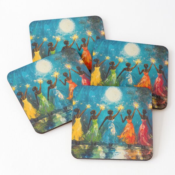 Item preview, Black Girl Magic Moonlight – African American Fairy Fantasy Art designed and sold by GSizzle1.
