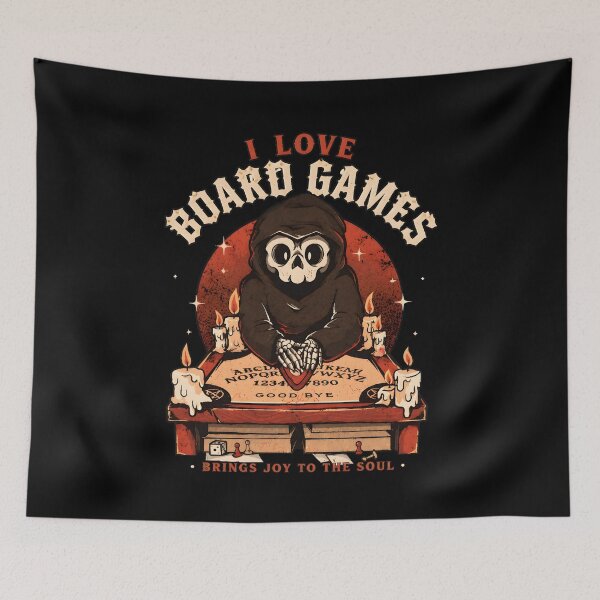 Item preview, I LOVE BOARD GAMES Grim Reaper Ouija Board designed and sold by TudyEvansio.