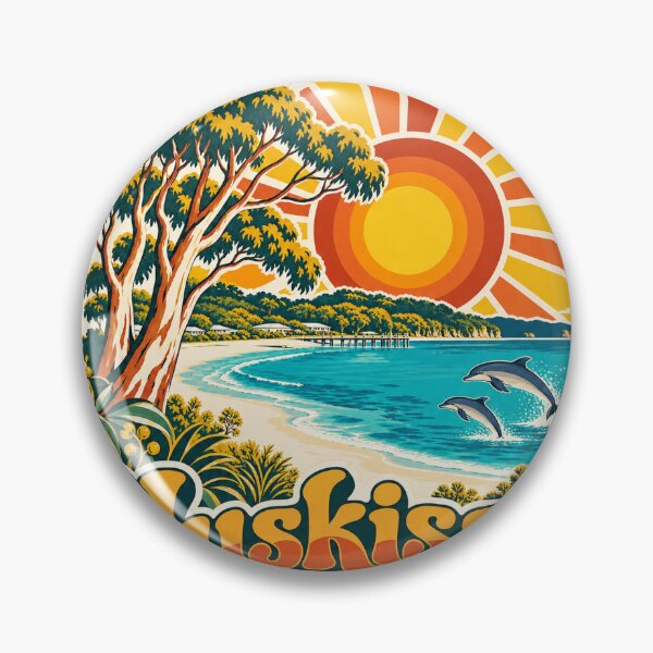 Item preview, Huskisson Australia Travel Souvenir - Retro Illustration designed and sold by VisualArtsOasis.