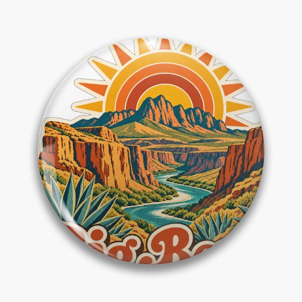 Item preview, Big Bend Texas Travel Souvenir - Retro Illustration designed and sold by VisualArtsOasis.
